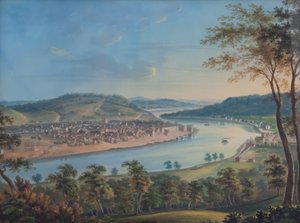 Uitzicht op Cincinnati vanuit Covington